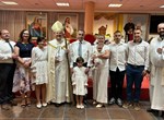 Biskup Radoš krstio Milu Franku, peto dijete obitelji Tišljarić iz Koprivnice
